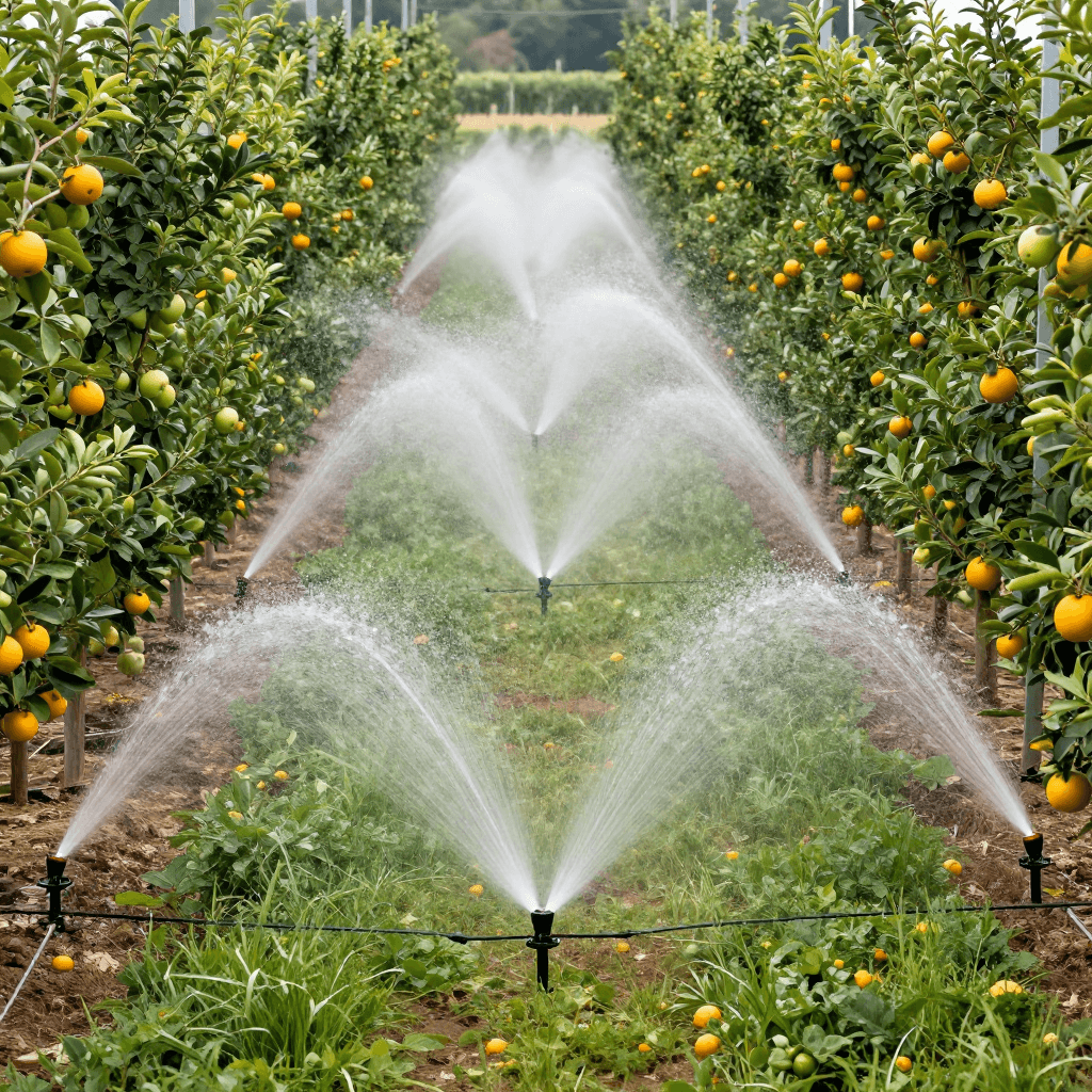 Micro Sprinkler Spacing Guide for Orchards